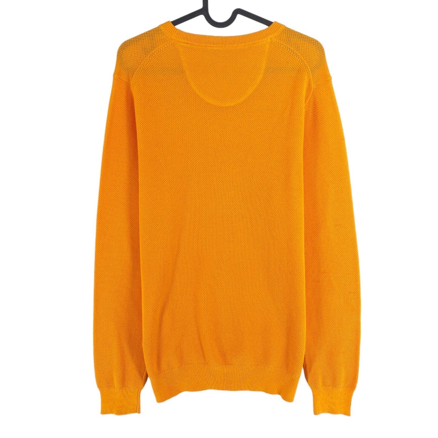 GANT Orange clair coton piqué ras du cou pull pull taille M