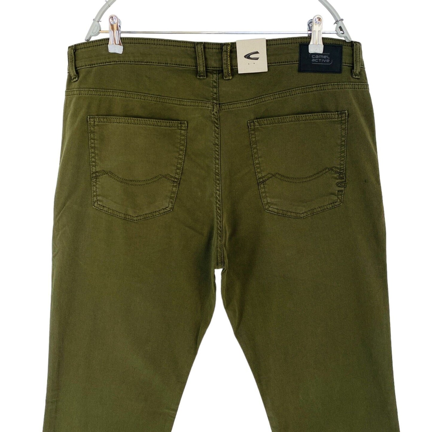 Camel Active Dark Green Mens Regular Straight Fit Jeans Size W40 L34