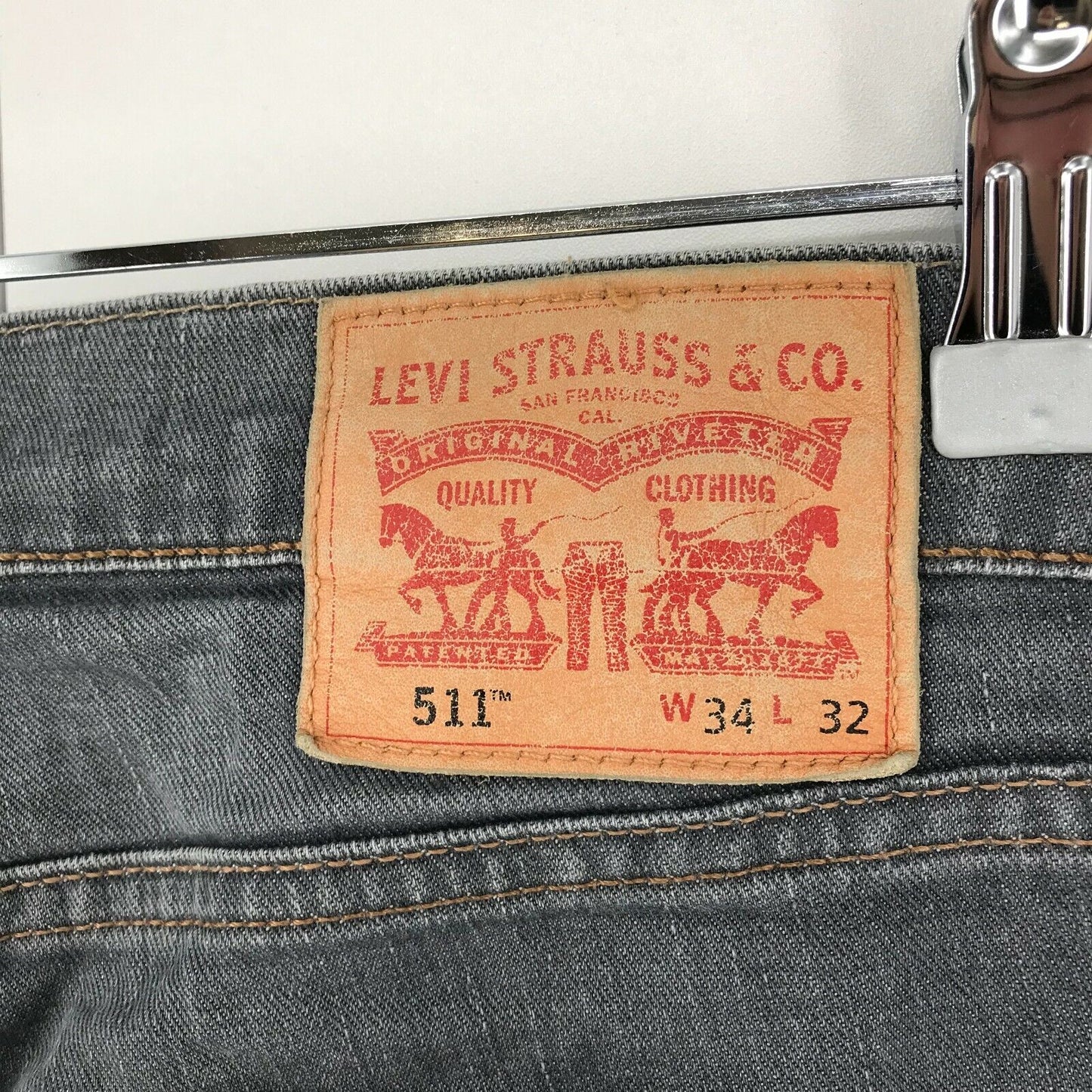 Levi's 511 Grey Slim Fit Jeans W34 L32