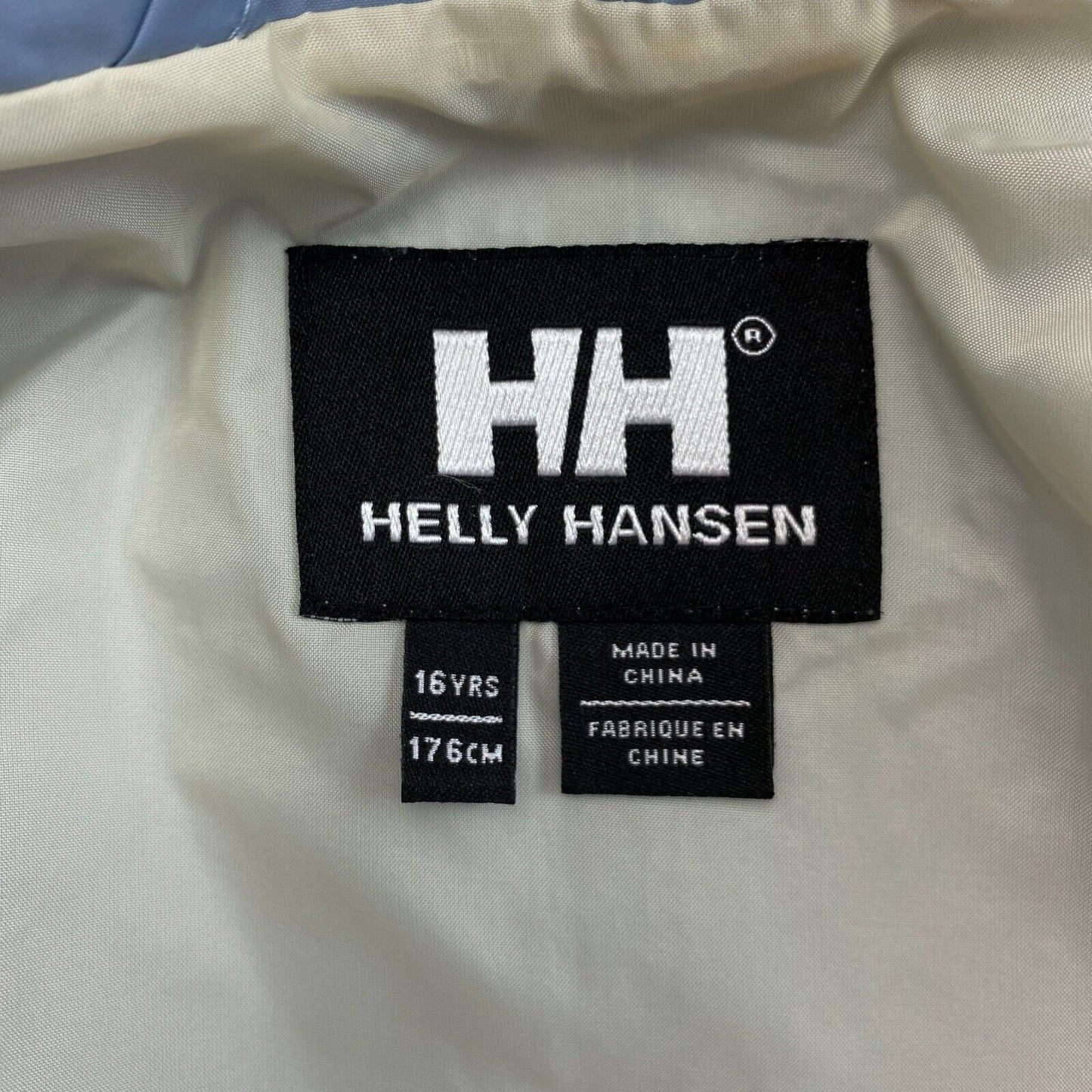 HELLY HANSEN Jacke mit Kapuze, Hellblau, Größe 16 Jahre, 176 cm