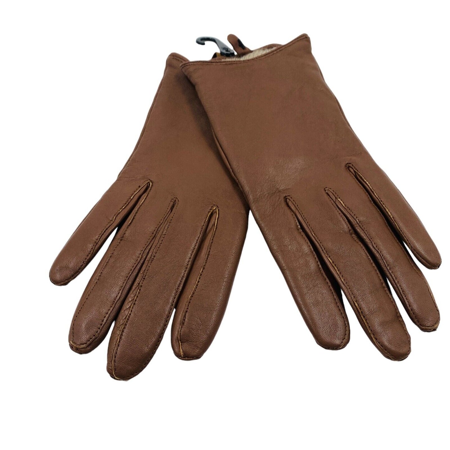 GANT Brown 100% Leather Women's Gloves Size M