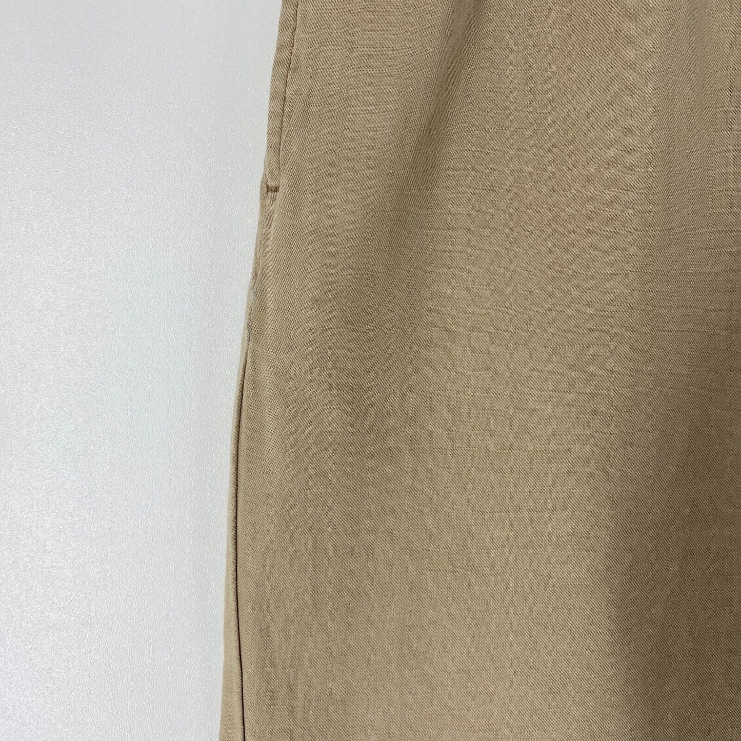 GANT Women Beige Relaxed Wide Leg Fit Linen Blend Trousers EUR 34 UK 8 US 4