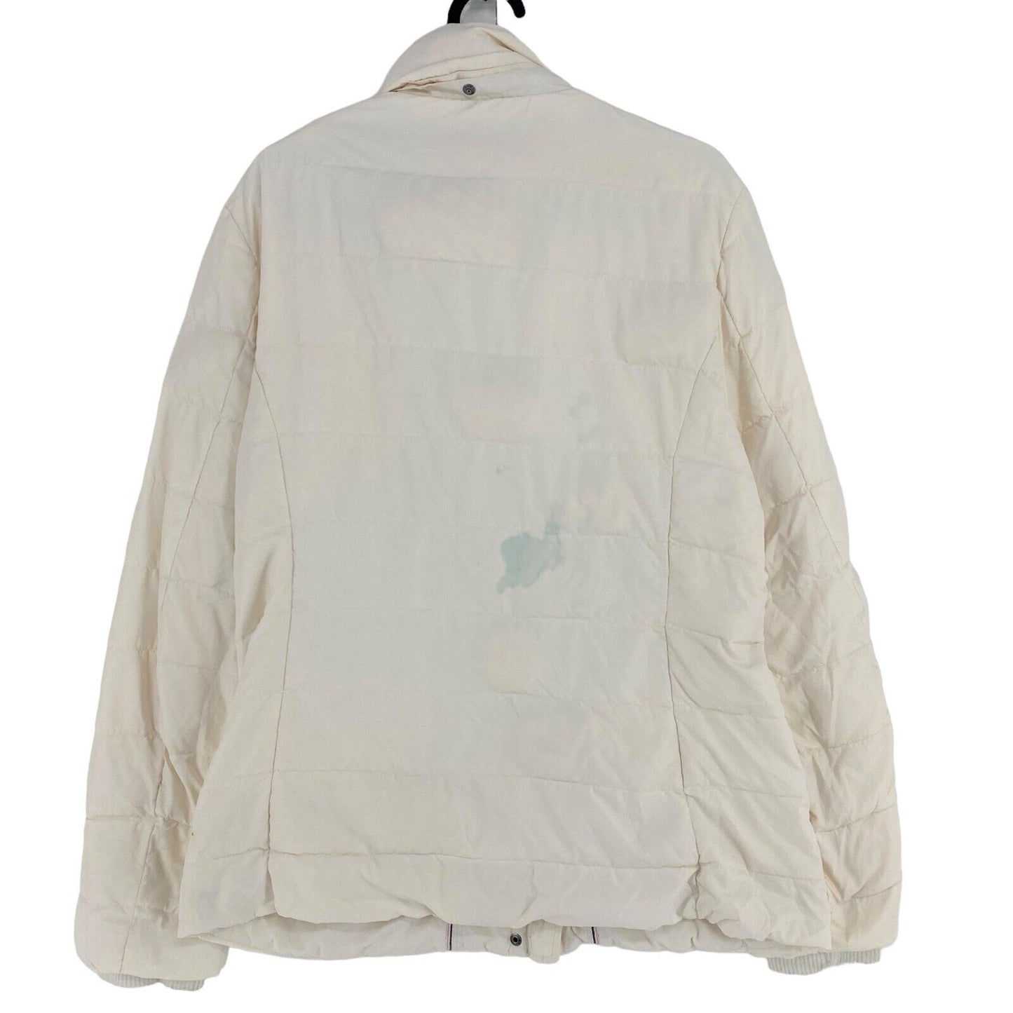 TOMMY HILFIGER Cream White Down Jacket Coat Size XL