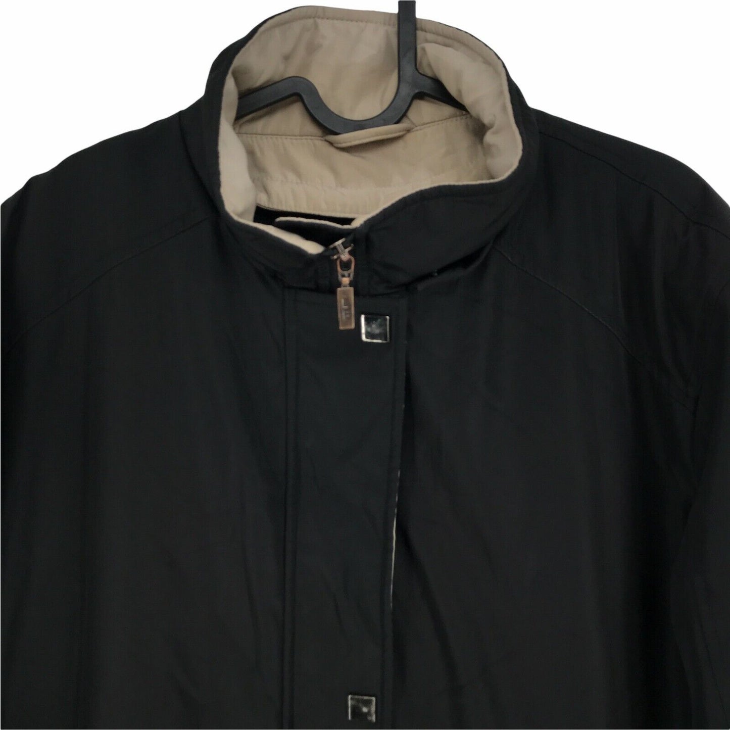 LONDON FOG Black Basic Coat Jacket Size L