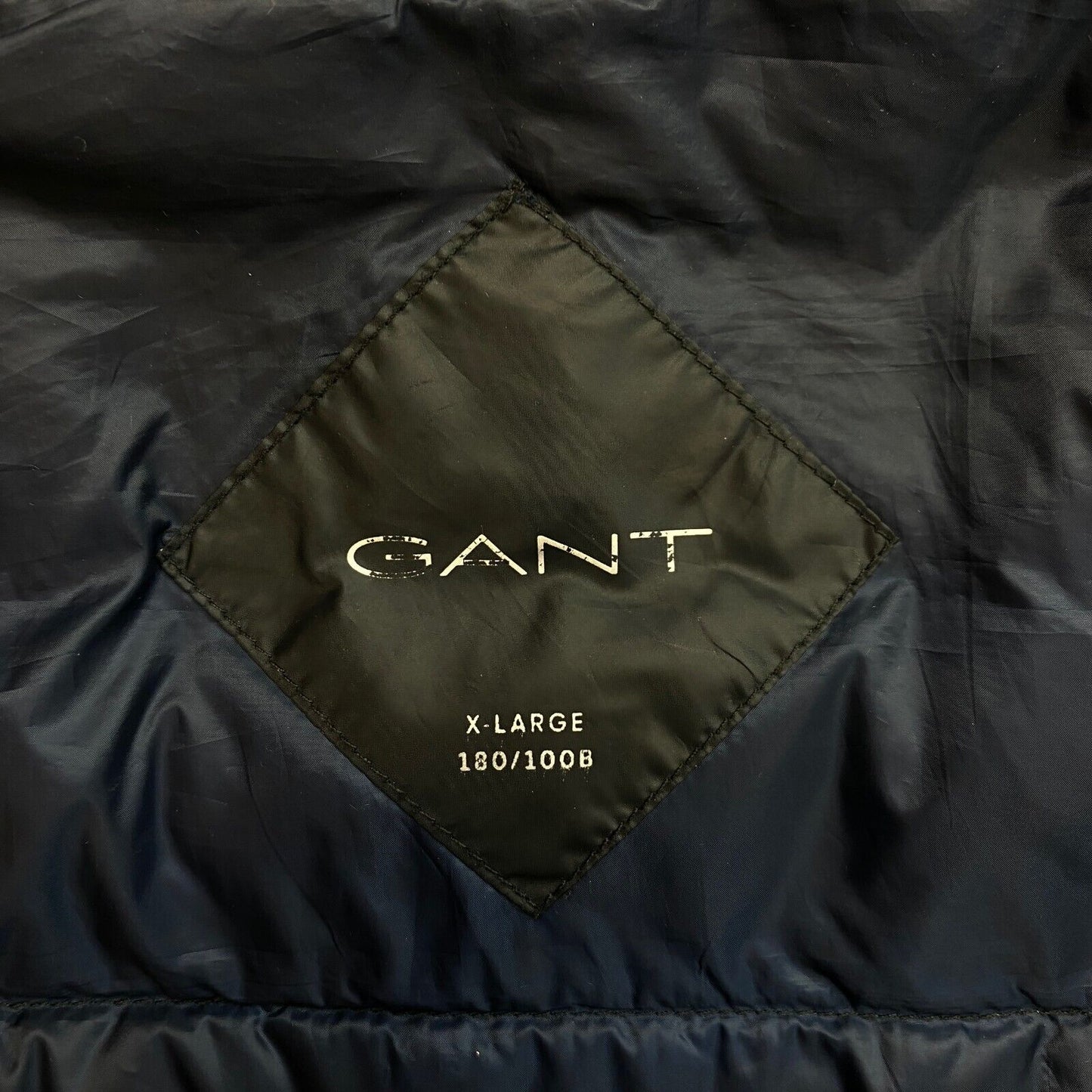 GANT Black Light Down Jacket Coat Size XL