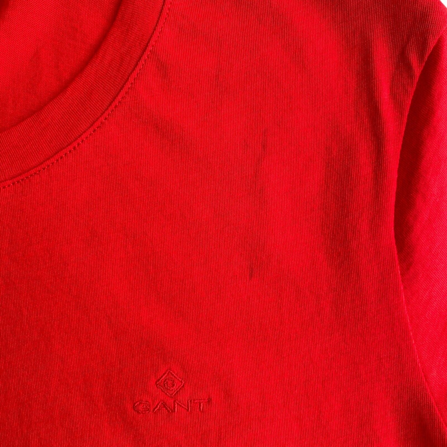 GANT Red Original Crew Neck T Shirt Size XS