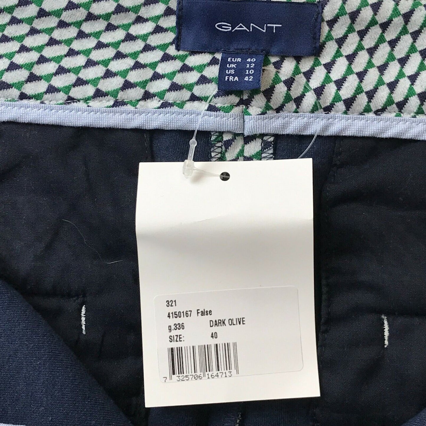 GANT Women Multicoloured Regular Fit Check Trousers Size EU 40 UK 12 US 10 W32