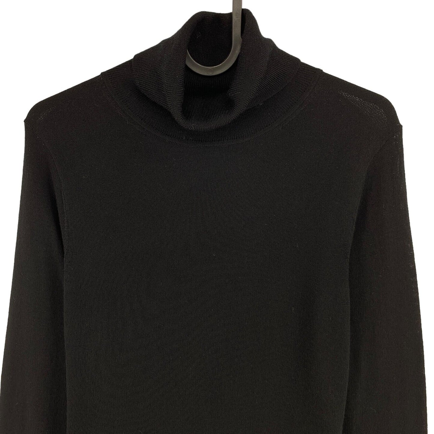 GANT Black 100% Wool Turtle Neck Sweater Pullover Size S