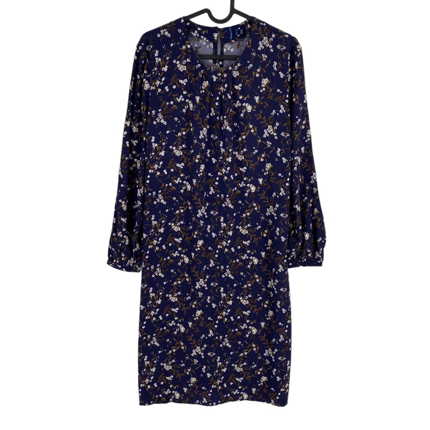 GANT Navy Blue Floral Print A Line Dress Size EU 34 UK 6 US 4