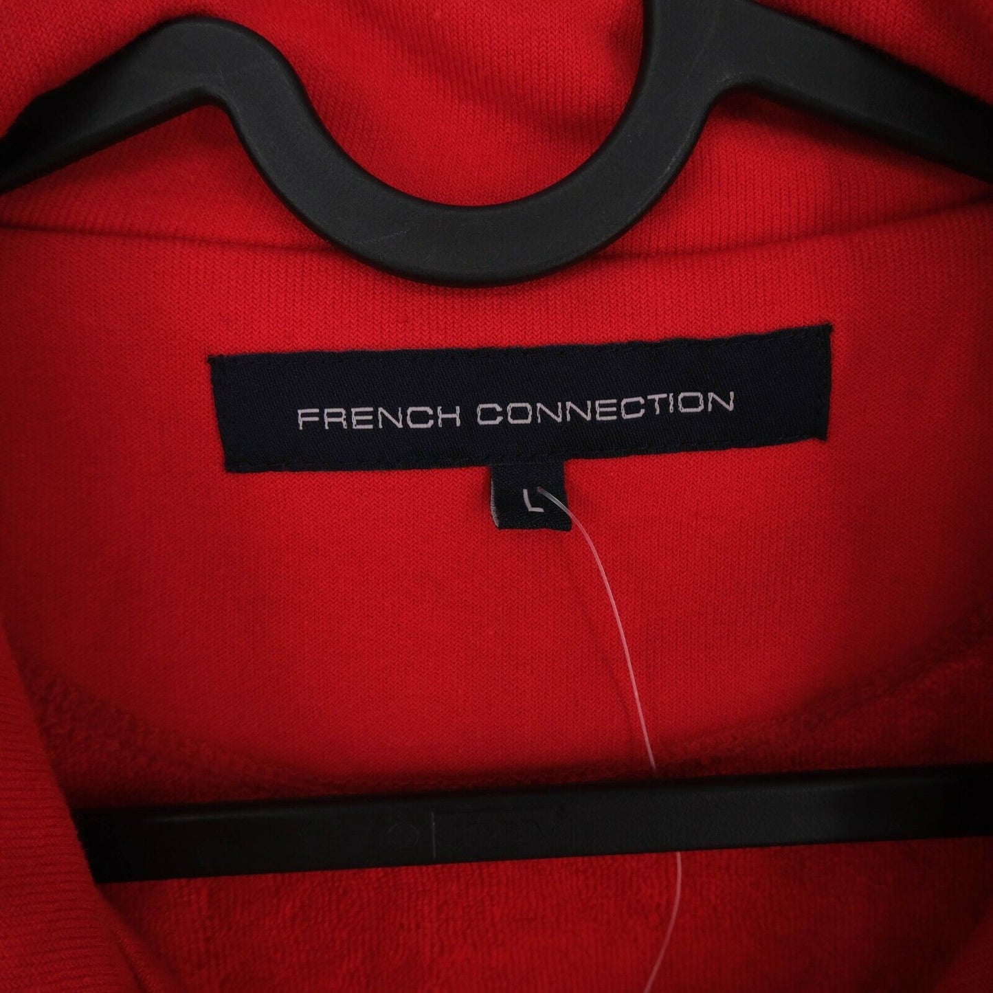 FRENCH CONNECTION Red Full Zip Jumper Sweater Size L XL