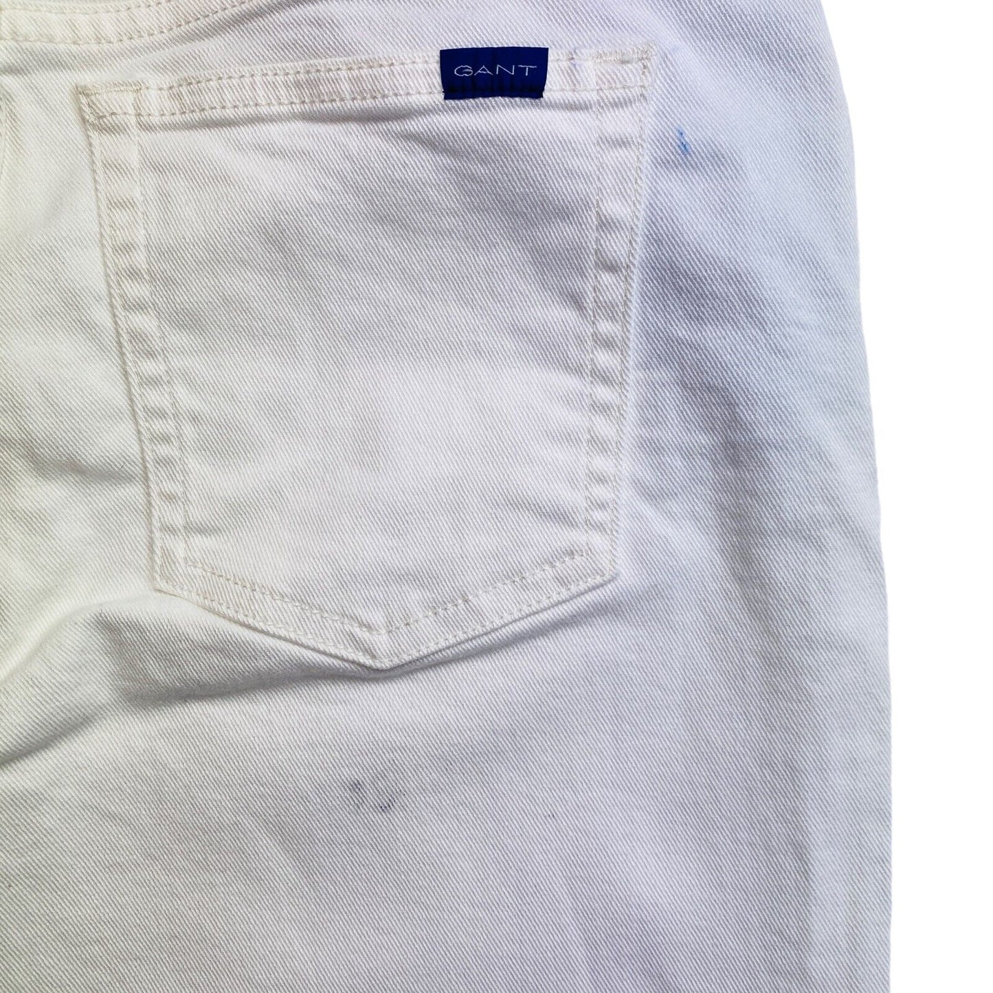 GANT White Farla Slim Cropped Jeans Size W27