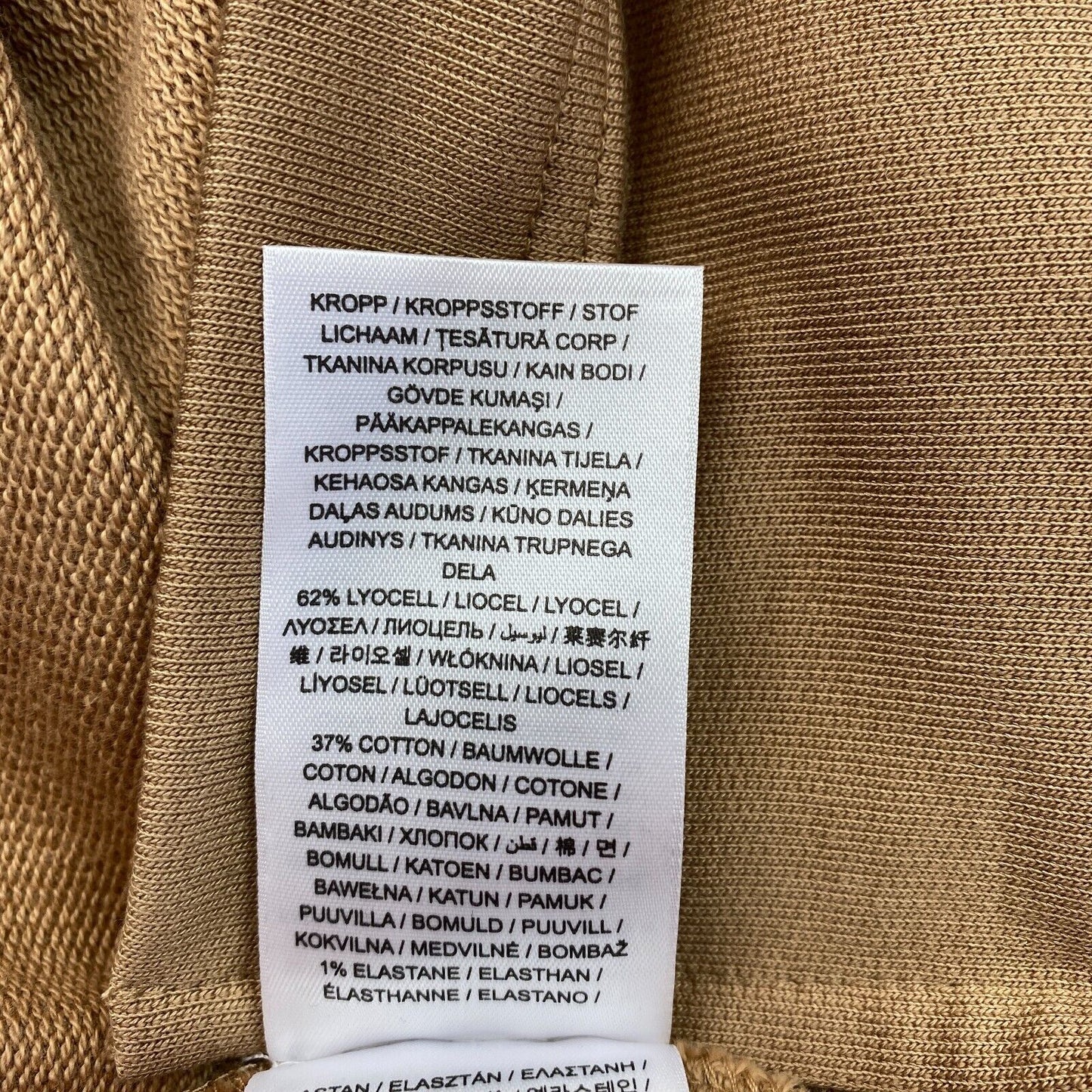 GANT – Sweat-Pulloverkleid mit halbem Reißverschluss, Braun, Größe L