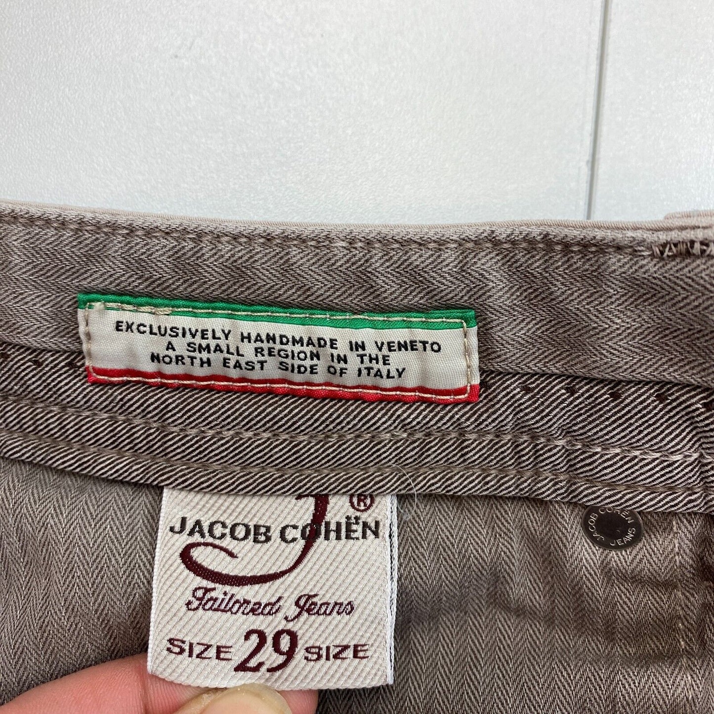 Jacob Cohen Light Brown Cotton Trousers Pants Jeans Size W29 L32