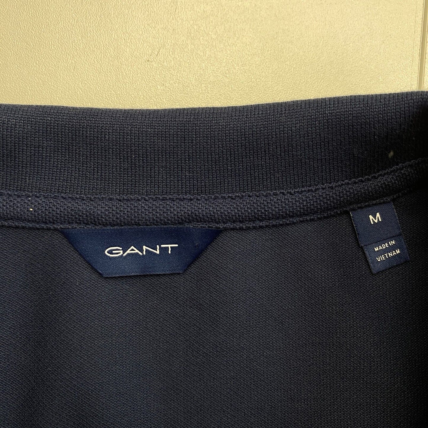 GANT Women Navy Blue Original Pique Polo Shirt Size M