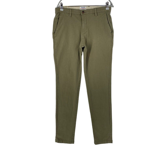 JACK & JONES MARCO Dark Green Slim Fit Chino Trousers W32 L34