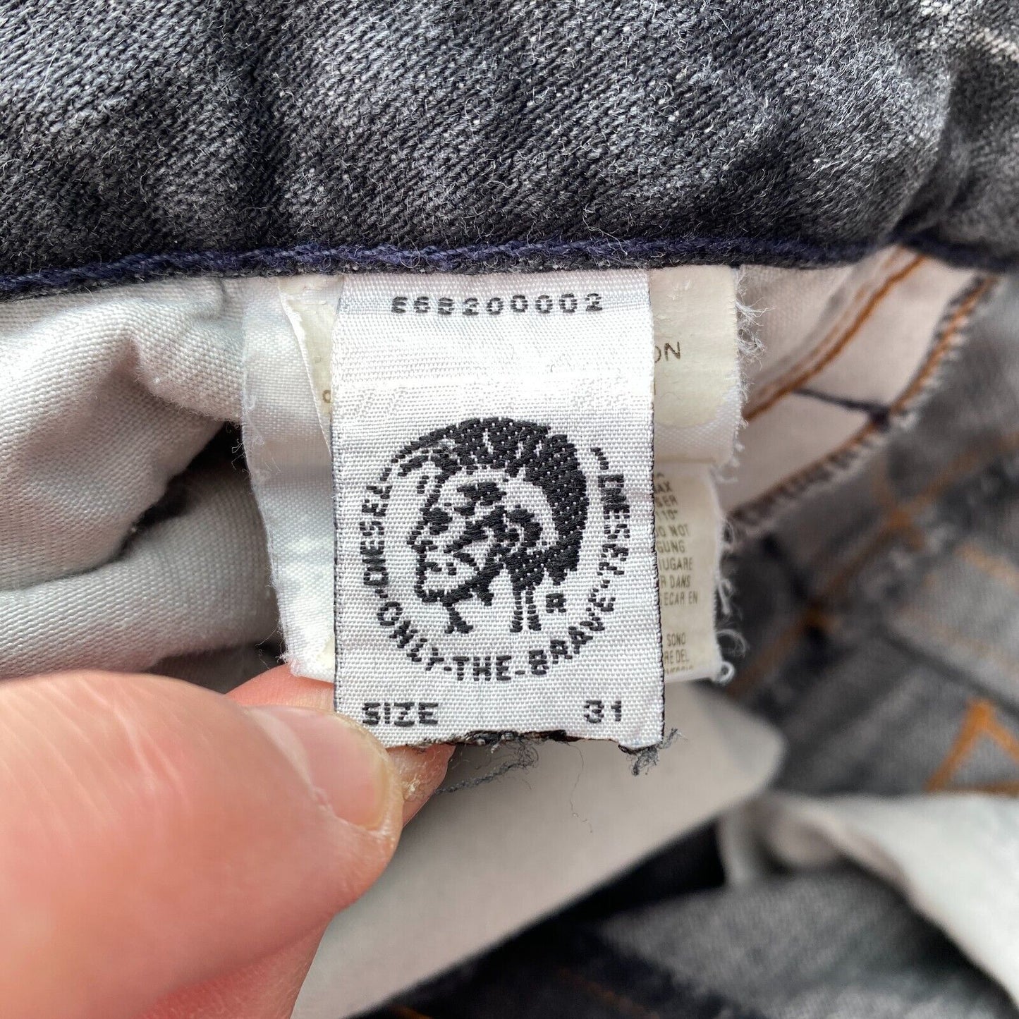 Diesel ROODY Jeans in normaler, gerader Passform, Dunkelgrau, W31 L30