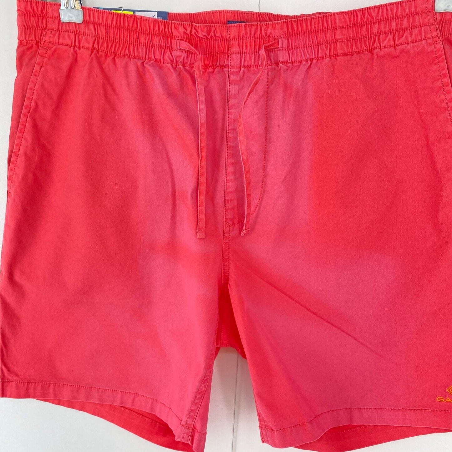 GANT Pink Regular Fit Elastic Waist Shorts Size M