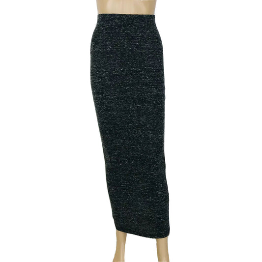 ZARA W&B Women's Stretch Long Grey Skirt Size S W26