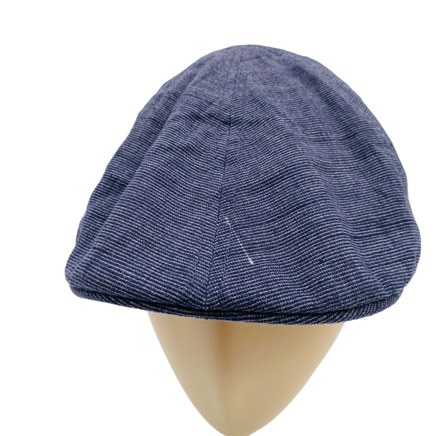 Camel Active Mens Blue Logo Linen Blend Flat Cap Hat Size L