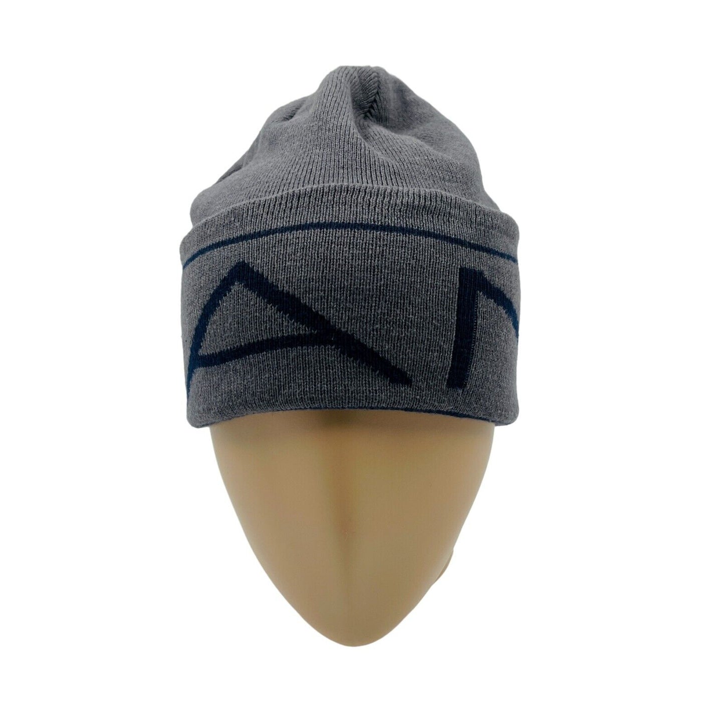 GANT Grey Cotton Blend Beanie Hat One Size