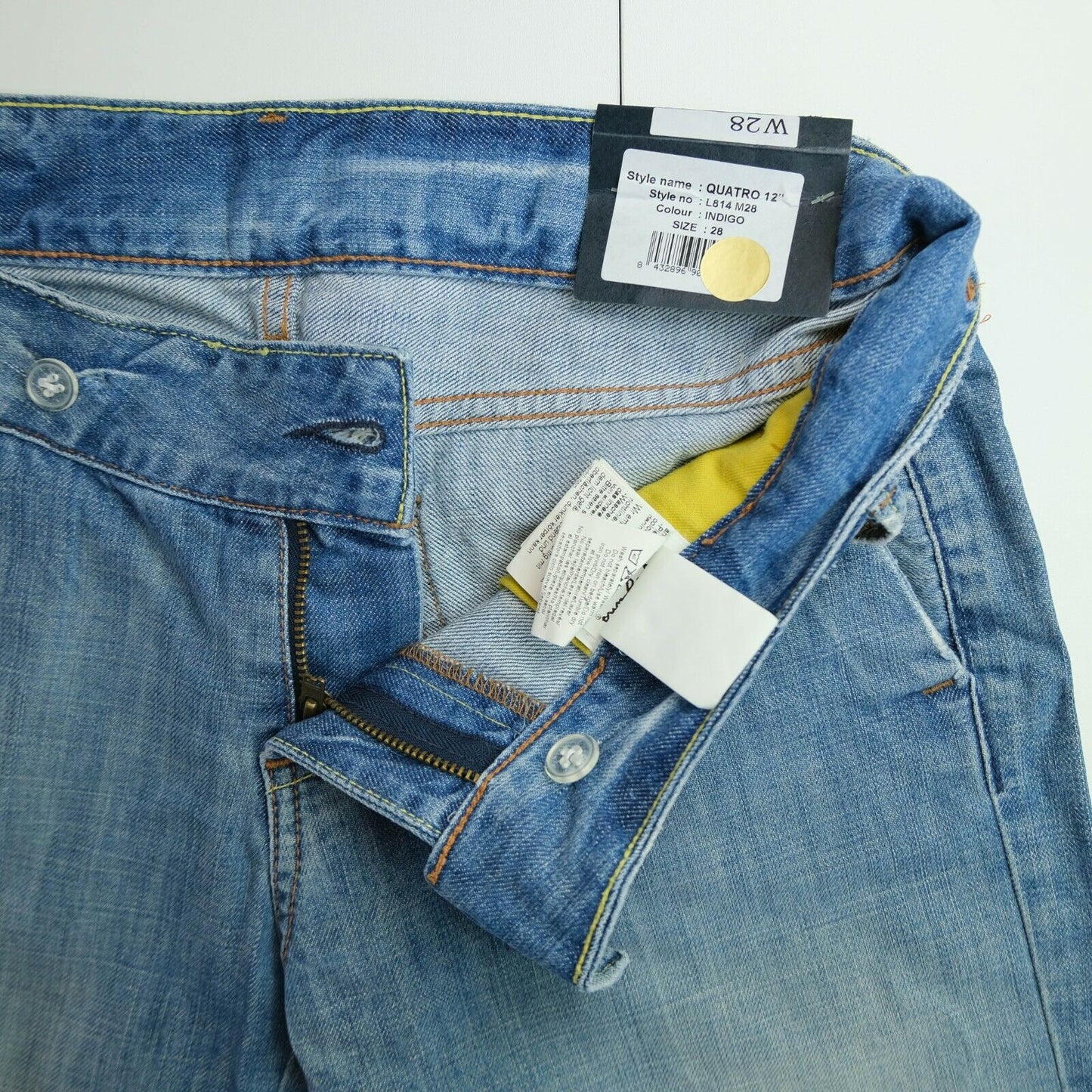 PEPE JEANS Blue Denim Shorts Size W26 W28