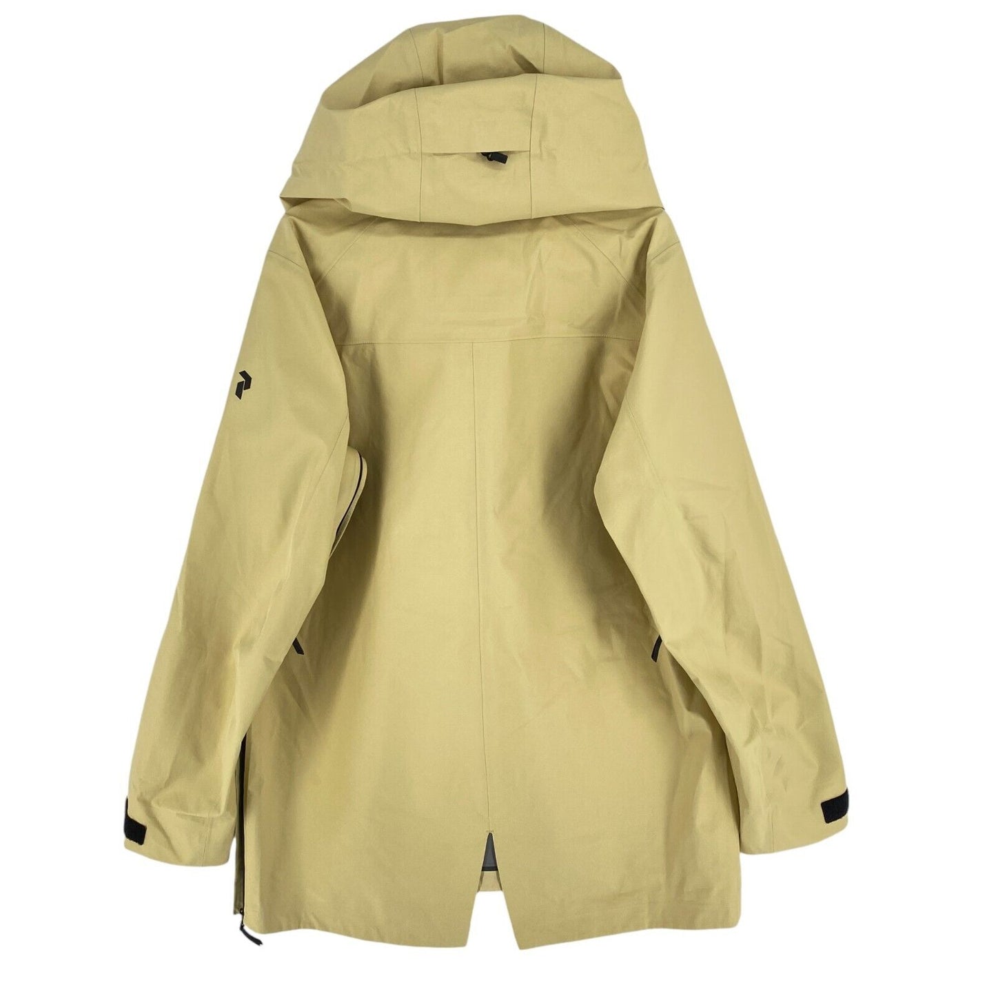 Peak Performance Women Yellow Vertical GORE-TEX RECCO Hooded Anorak Coat Size M