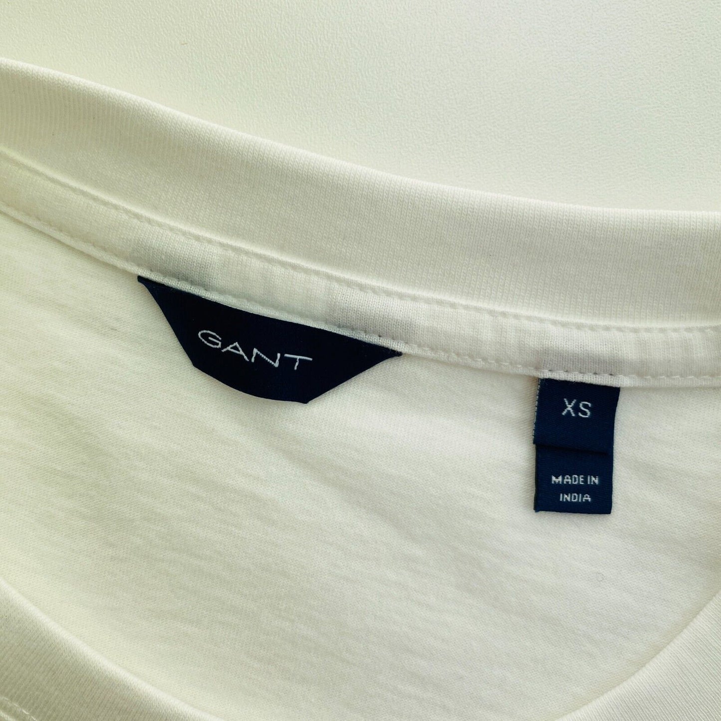 GANT White Rope Icon Crew Neck T Shirt Size XS