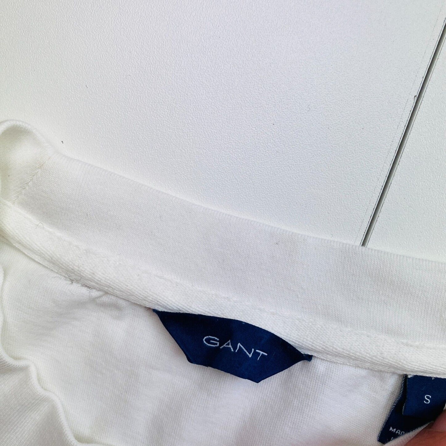 GANT Women White Icon G Essential Crew Neck Short Sleeves T Shirt Size S