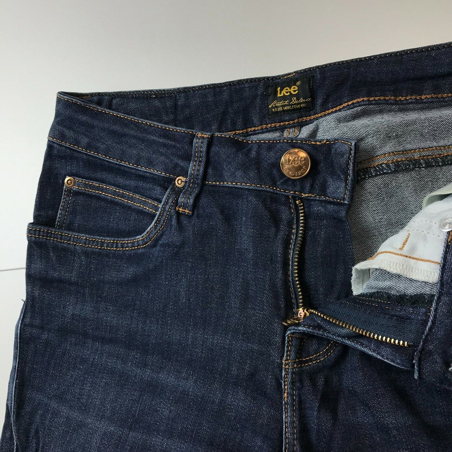 Lee MARION Damen Jeans in normaler gerader Passform, Blau, Größe W27 L31