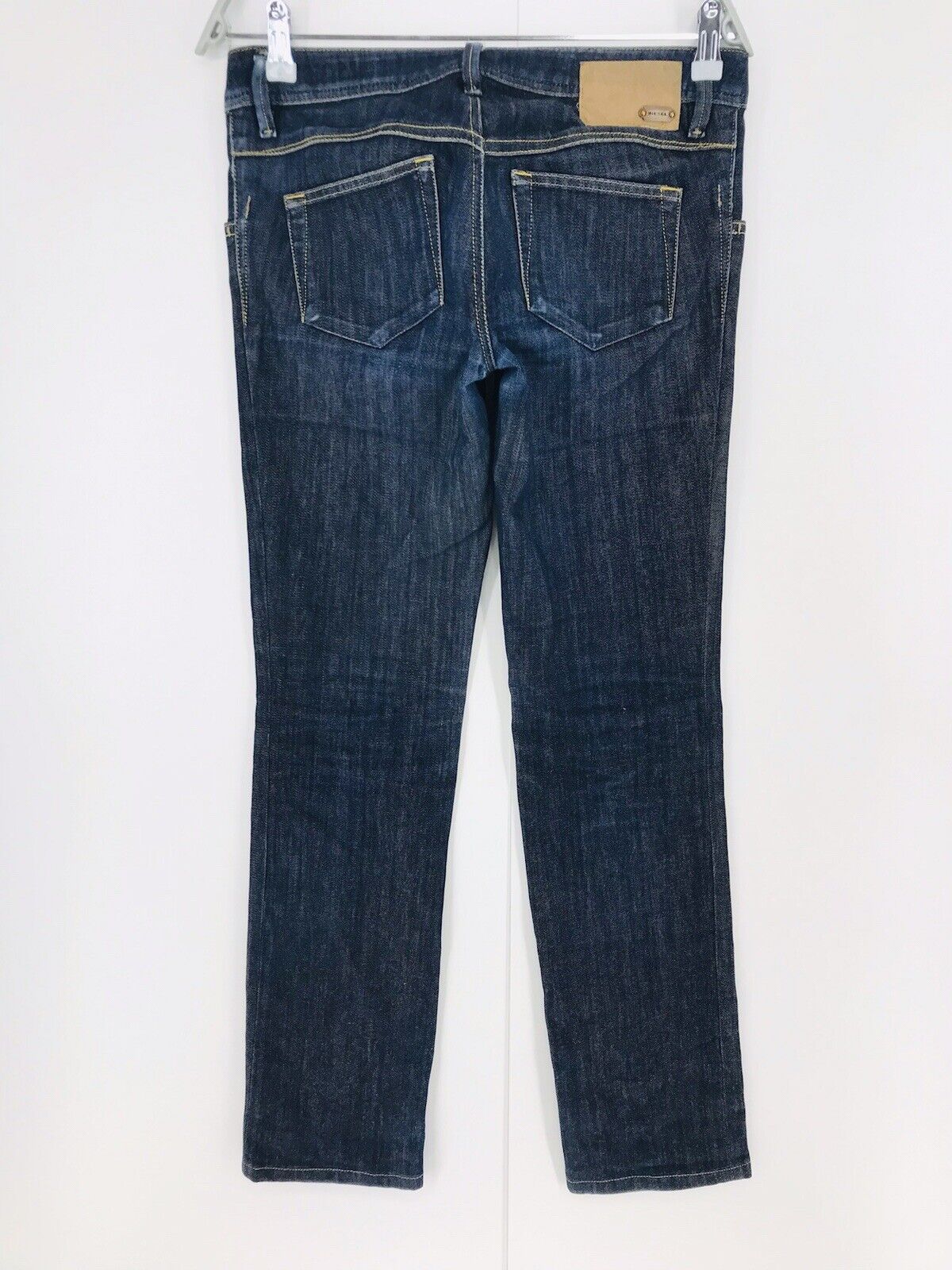 Diesel NEWZ Damen Dunkelblaue Stretch-Jeans in Slim Straight Fit, W28 L32