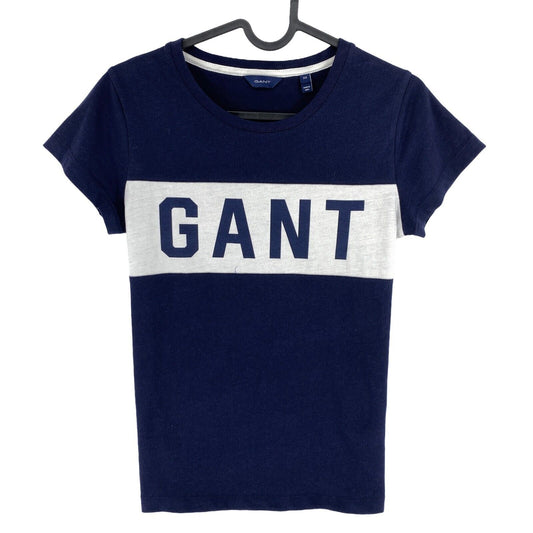 GANT Navy Blue Logo Crew Neck T Shirt Size XS