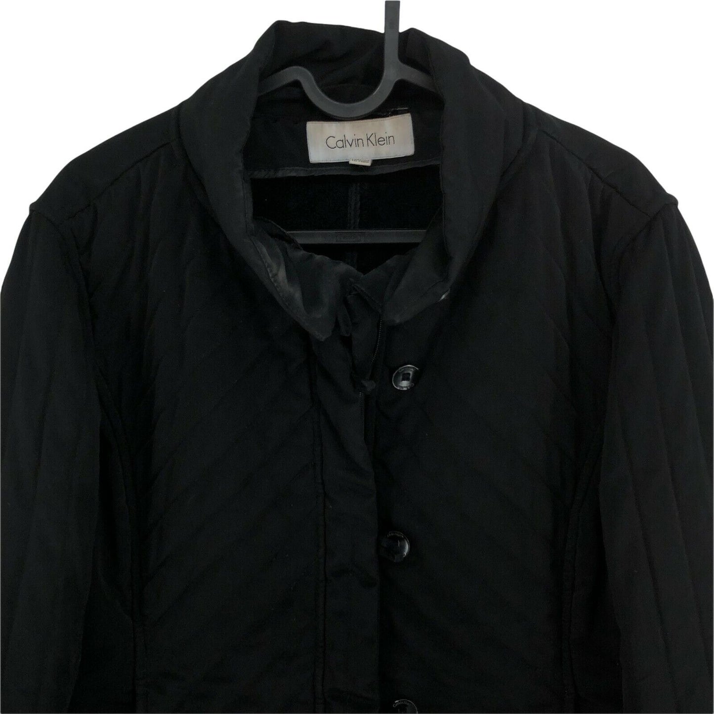 CALVIN KLEIN Black Padded Jacket Coat Size L