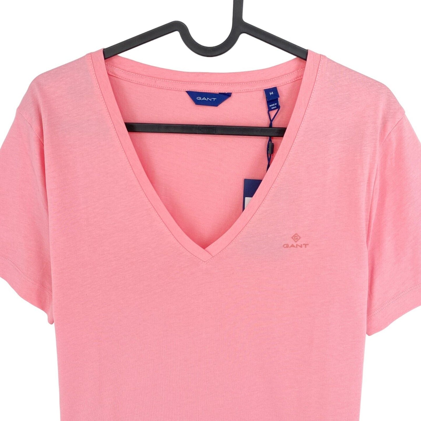 GANT Pink Original V Neck T Shirt Size M