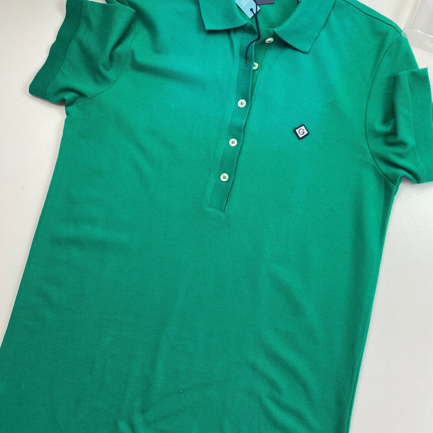 GANT Grünes Piqué-Poloshirtkleid, Größe XS