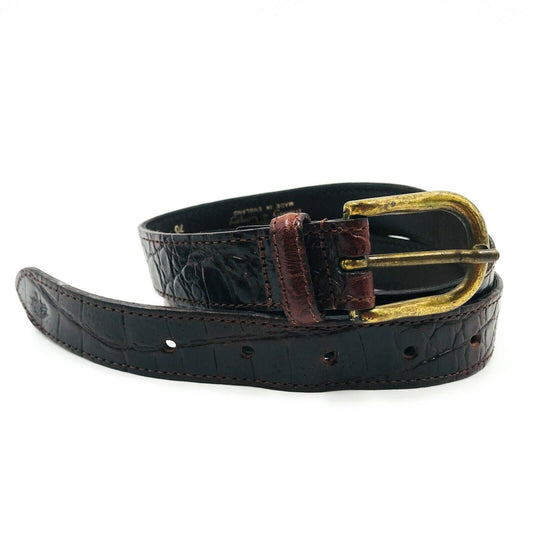 Mulberry Brown Ladies 100% Leather Belt 28 in. 70 cm