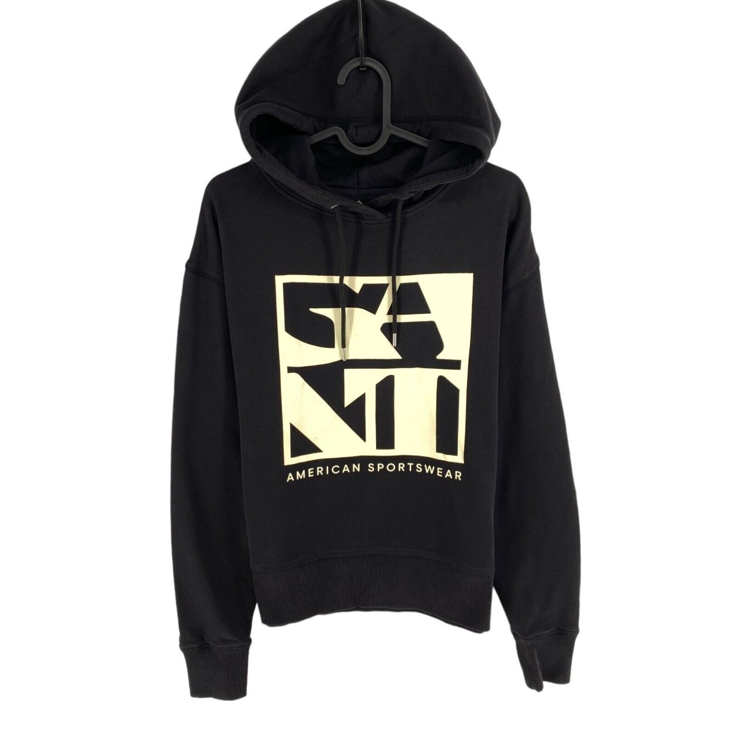 GANT Black Quadrat Logo Sweat à capuche Pull Pull Taille XS