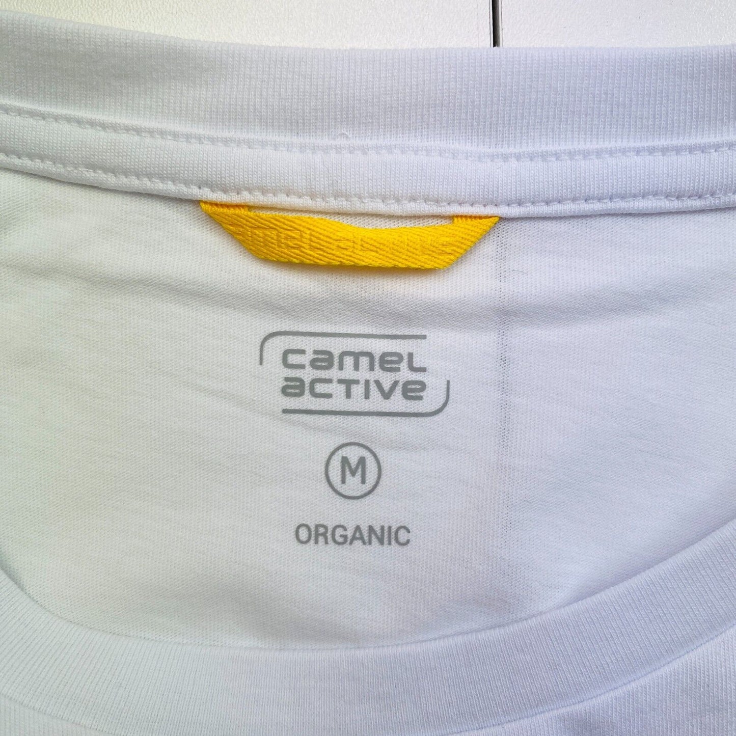 CAMEL ACTIVE Men White Crew Neck Short Sleeves T Shirt Size M