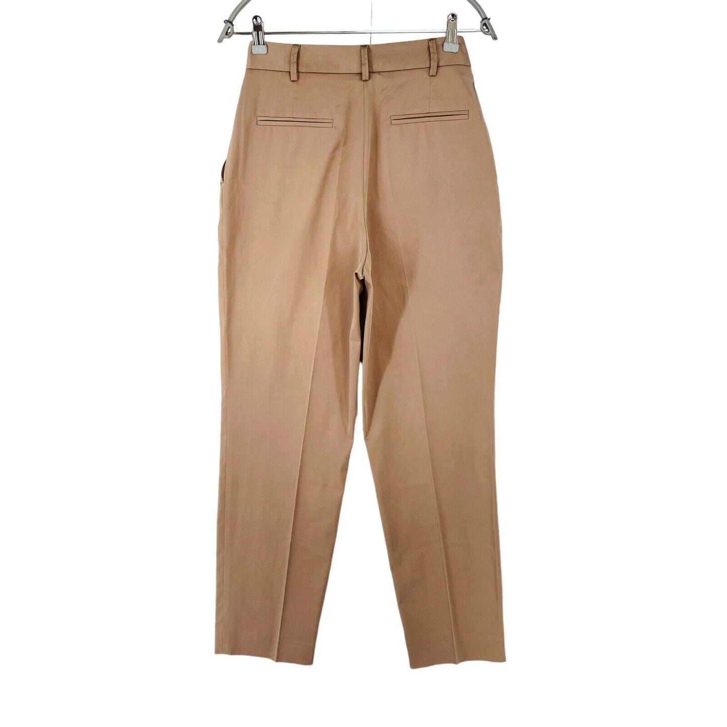 Manuel Ritz Women Brown Regular Straight Fit Dress Trousers IT 40 W26