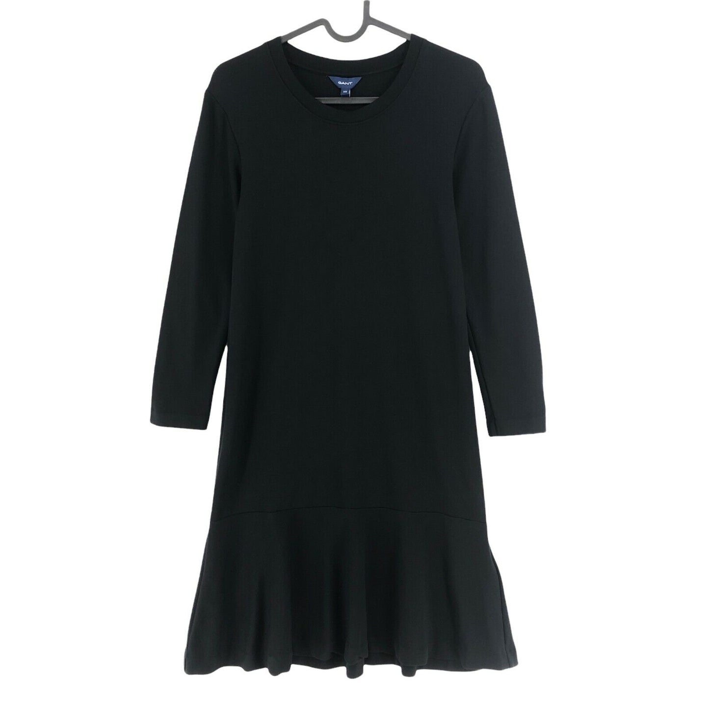 GANT Robe noire à bas évasé et col rond Taille XS