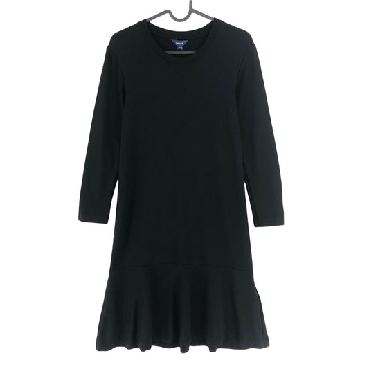 GANT Black Crew Neck Flared Bottom Dress Size XS