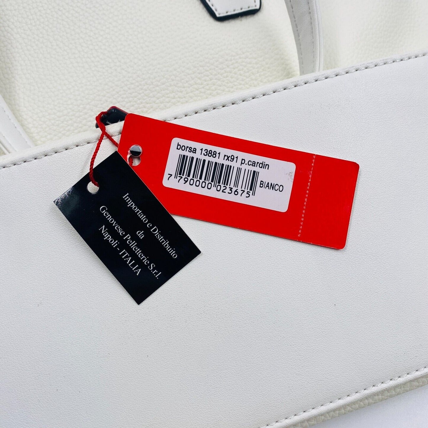 Sac à main Pierre Cardin en simili cuir blanc