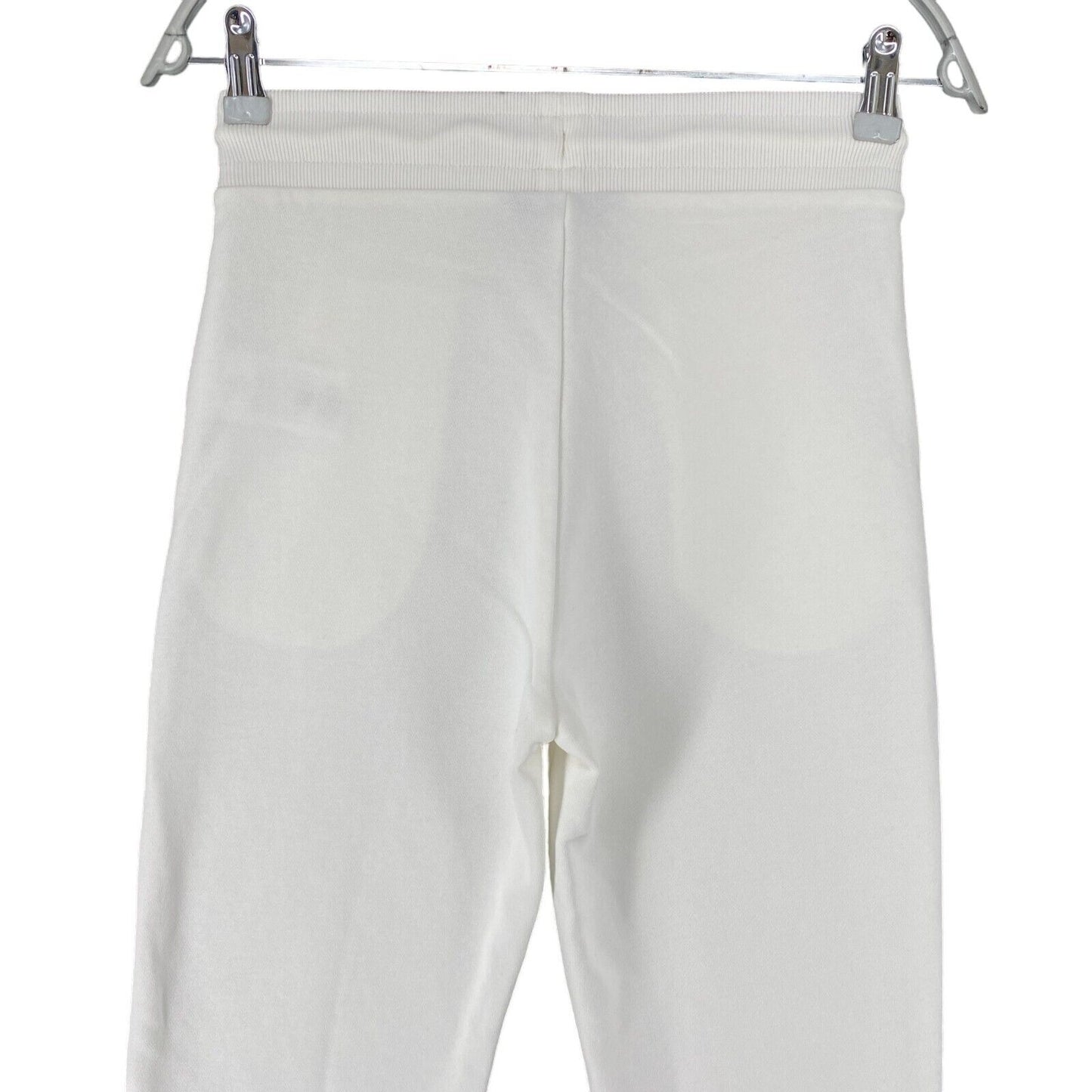 GANT Women White Regular Fit Cuffed Sweat Pants Trousers Size XS