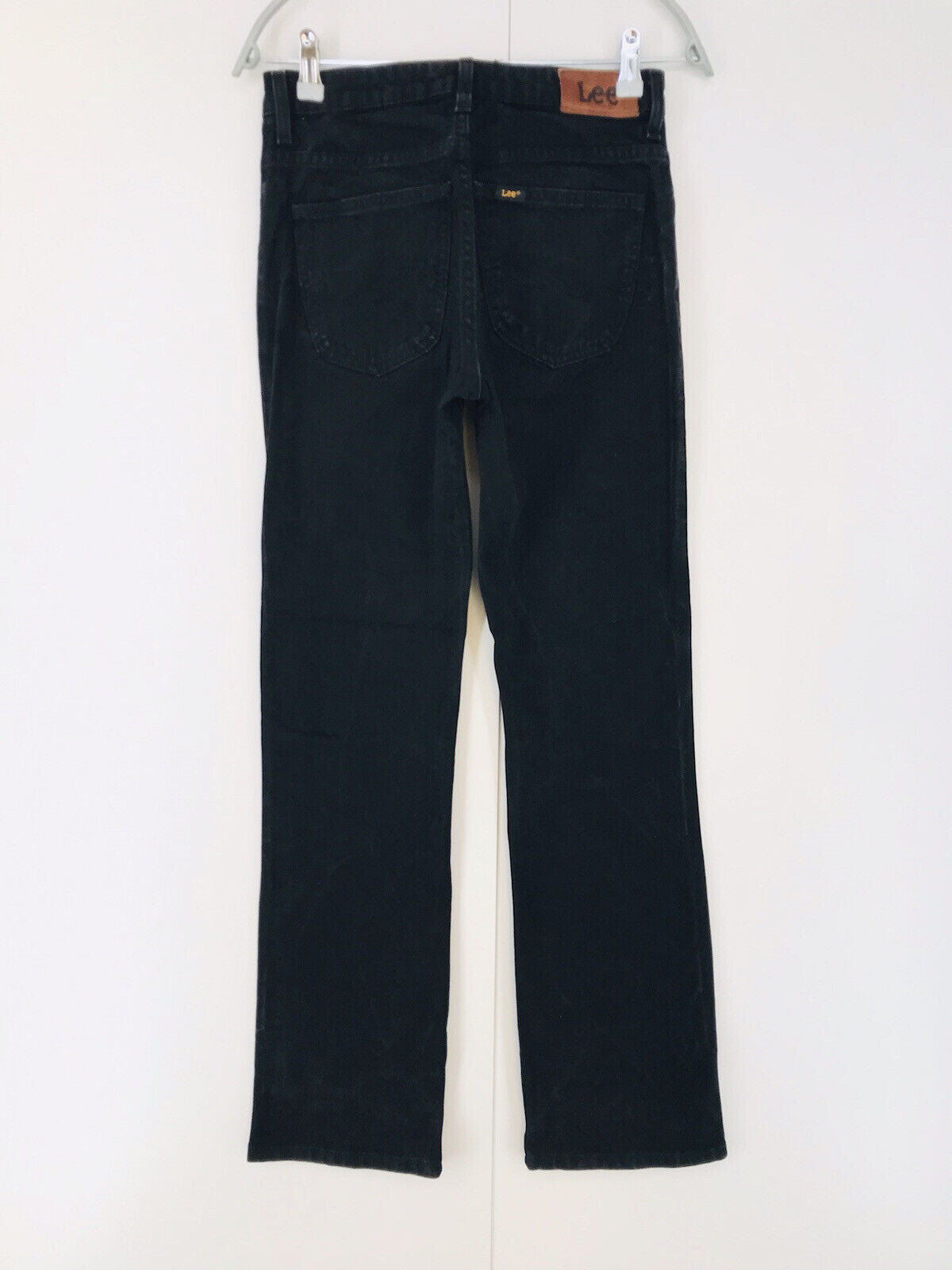 Lee CAMERON femmes noir Stretch coupe bootcut régulière jean W28 L33