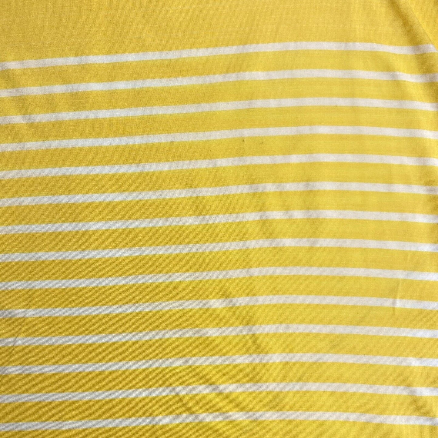 GANT Yellow Striped Crew Neck Long Sleeves Light Weight T Shirt Size L