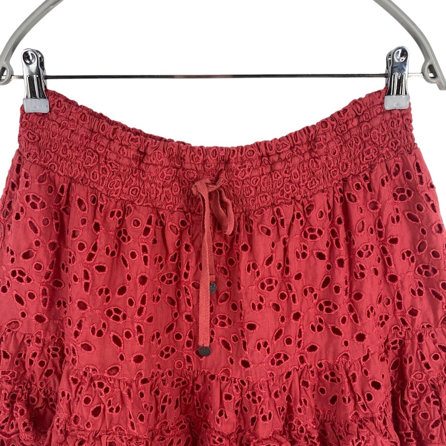 ODD MOLLY Women Pink Swag Blossom Flared Skirt Size 2 / M