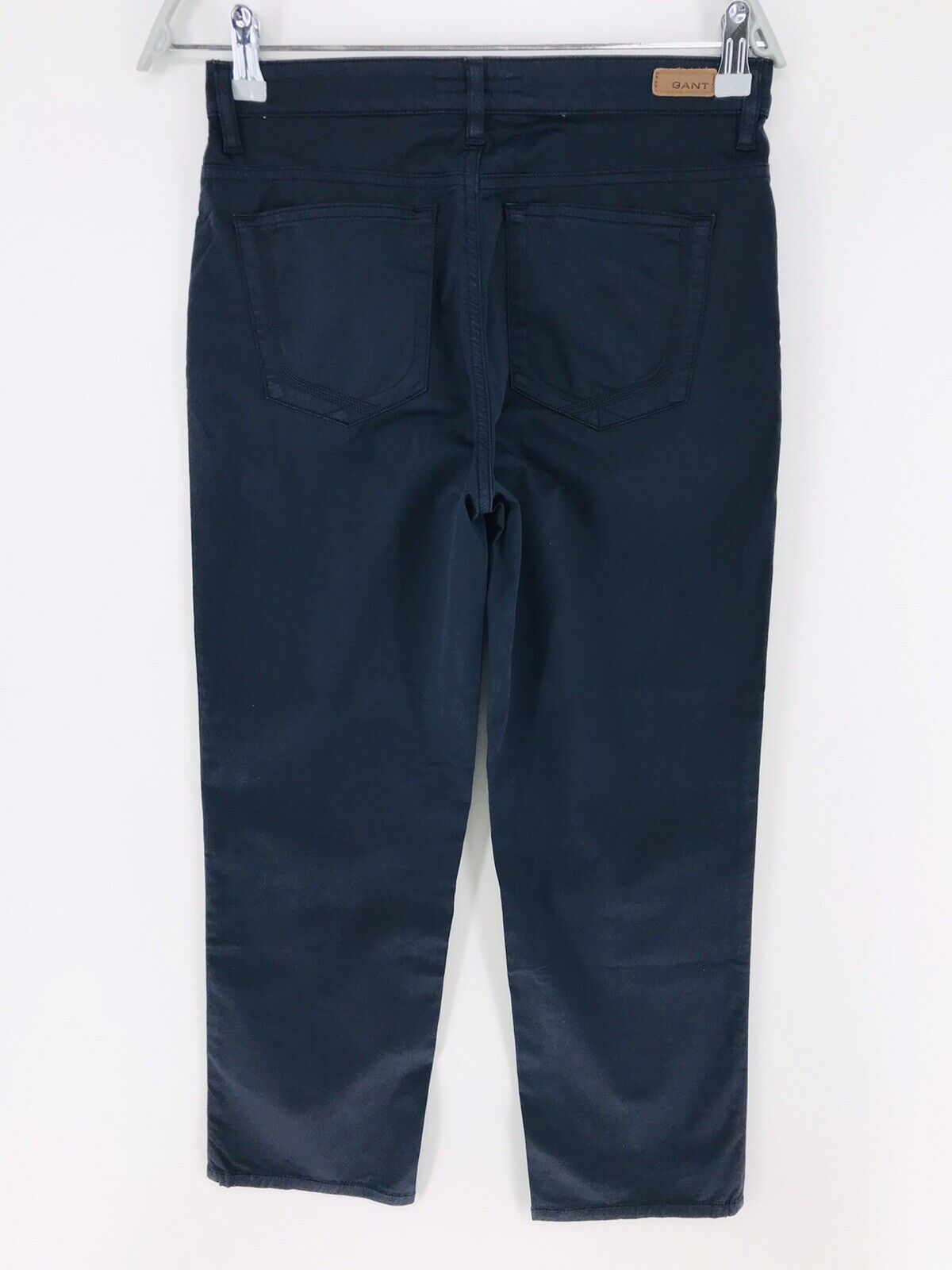 €139 GANT CAROL Women Blue Normal Waist Regular Bootcut Fit Cropped Pants W29