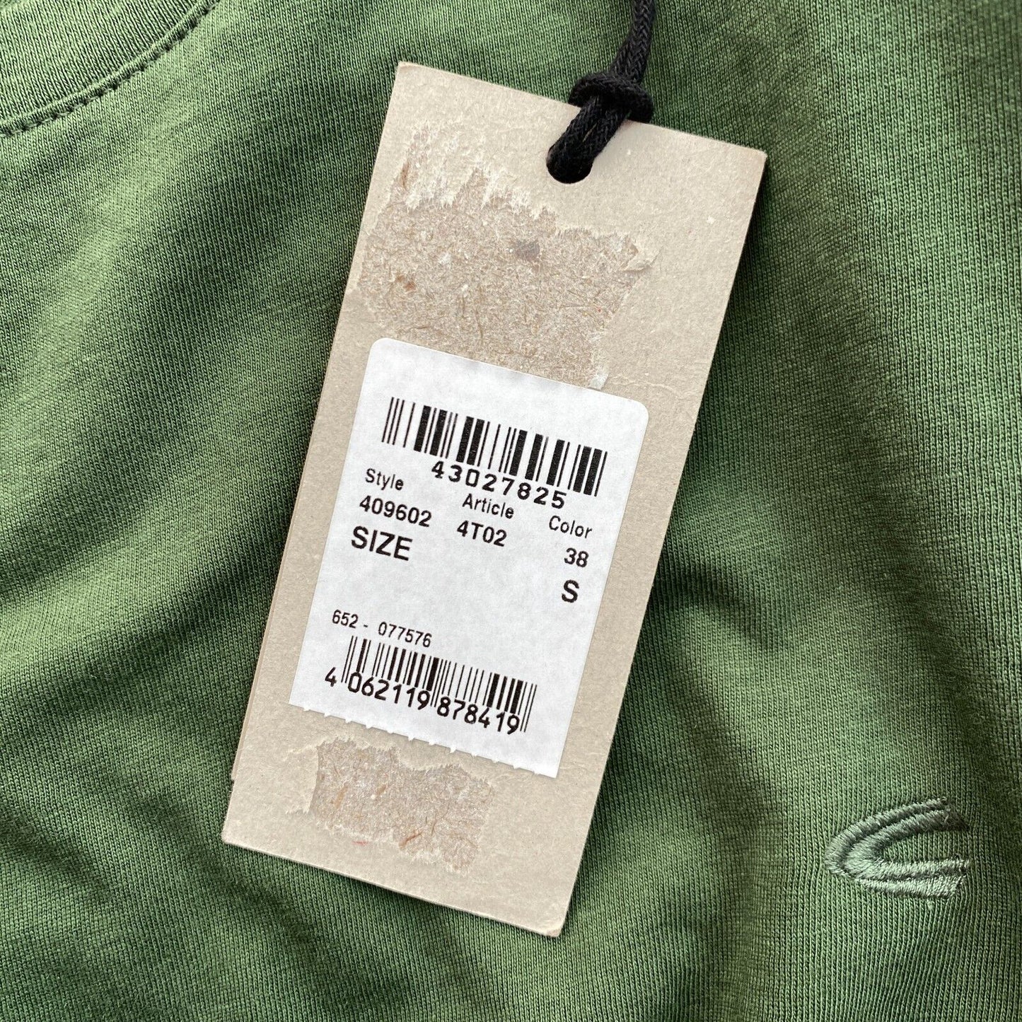 CAMEL ACTIVE T-shirt vert à col rond Taille S