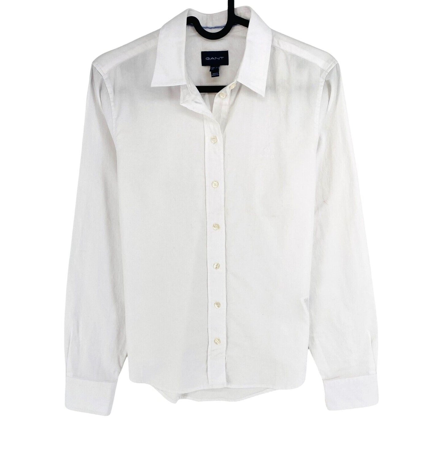 GANT Women White Regular Oxford LS Shirt Size EU 32 UK 4 US 2