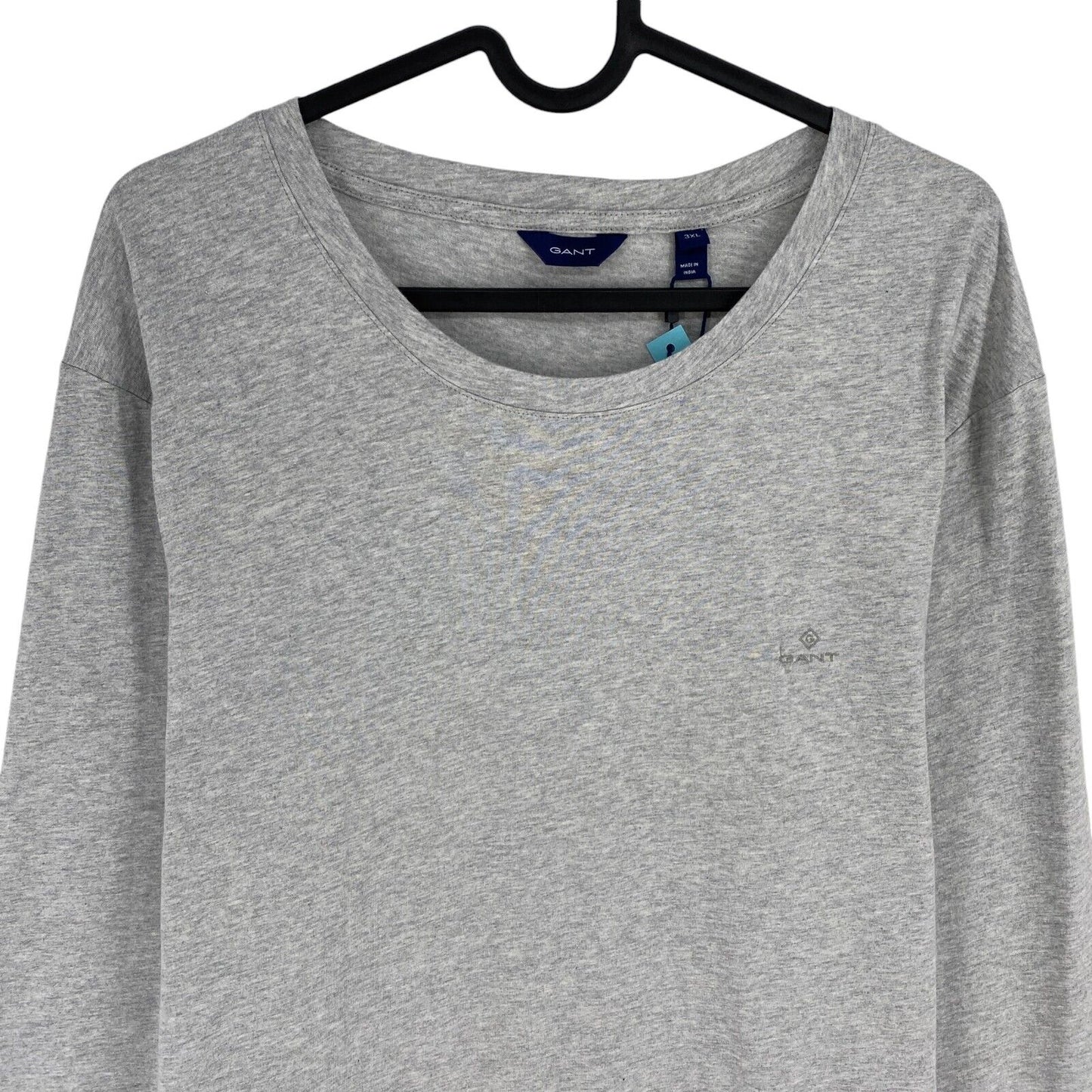 GANT Women Grey Original Crew Neck Long Sleeves T Shirt Size 3XL XXXL