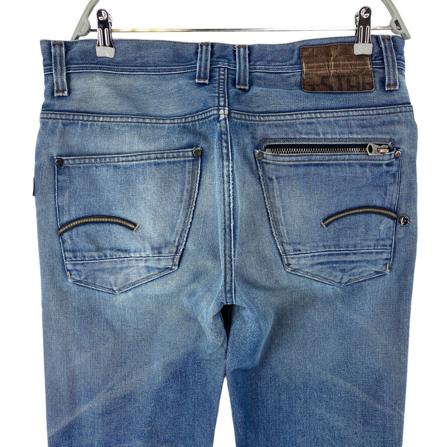 G-STAR ATTACC Blaue, lockere Jeans mit geradem Schnitt, W34 L32